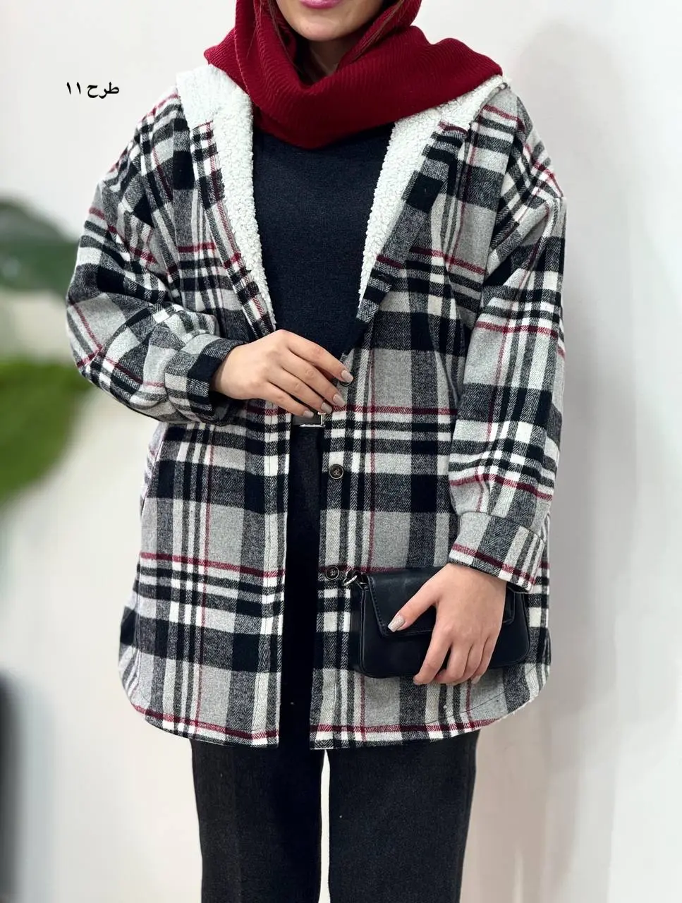 پالتو پشمی داخل تدی کلاهدار پردیس